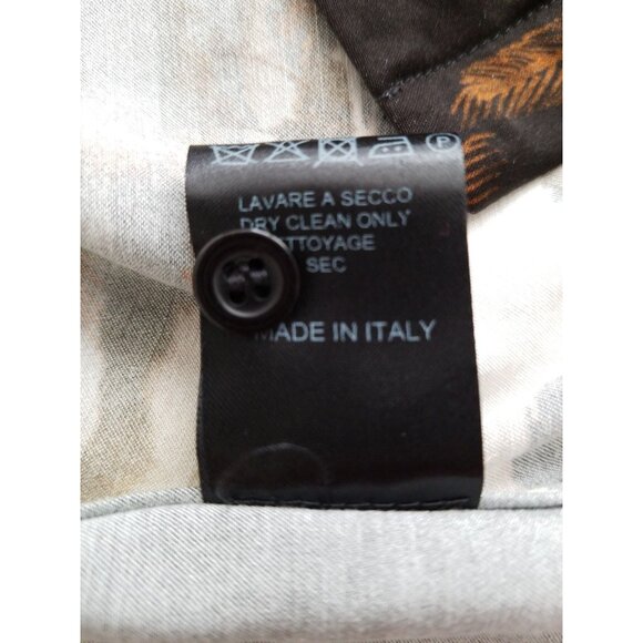 Blue Sky Inn Men's Short Sleeve Button Up Shirt Made in Italy 100% Viscose - Picture 8 of 9